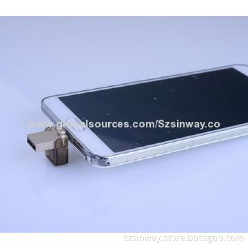 Micro Mini Dual USB Flash Drives, 1-32GB for Smartphone and iPad